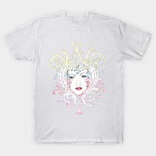 Lovely Pastel Rainbow Mask T-Shirt